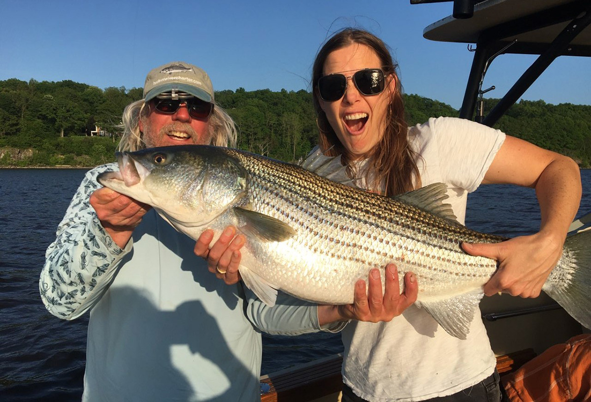 Another great Striper caught with Hudson River Charter!